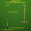 [6 Players]Premium Croquet Set for Families, BroWill Croquet Set with Carrying Bag for Yard Outdoor Lawn Backyard Games for Kids Adults All Ages, 35 Inch view 3