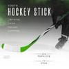 Franklin Sports Junior Ice Hockey Stick - Pursuit Left Handed Ice Kids Hockey Stick - 42" Inch Junior Composite Shaft for Youth Players - 20 Flex + Textured Grip - Lefty view 2
