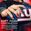 Franklin Sports NFL New York Giants Football - Kids Foam Football - Soft Junior Size 8.5" Ball with 3D Logos - Perfect for Gameday + Tailgates view 3