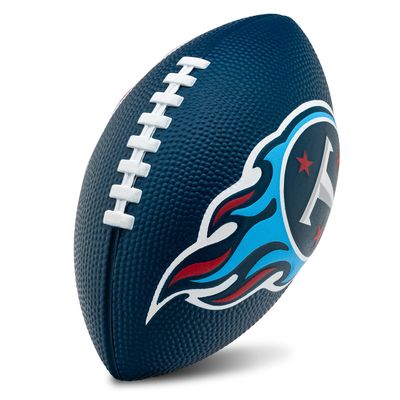 Franklin Sports NFL Tennessee Titans Football - Kids Foam Football - Soft Junior Size 8.5" Ball with 3D Logos - Perfect for Gameday + Tailgates