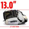 Franklin Sports Fastpitch Softball Glove - Fastpitch Pro - Adult and Youth Softball Mitt - Infield and Outfield - Left Handed Glove - White/Gold - 13" Lefty view 4
