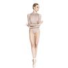 Baiwu Dance 119141011 Long Sleeve Lace Leotards Ballet Dancewear Leotards for Women (M, Light Coffee) view 2