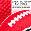 Franklin Sports NFL Kansas City Chiefs Football - Kids Foam Football - Soft Junior Size 8.5" Ball with 3D Logos - Perfect for Gameday + Tailgates view 4