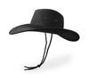 Cowboy Hat, Sun Hat Faux Felt Leather Suede Travel Cap Western Hat Outdoor Sun Protect Black view 3