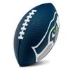 Franklin Sports NFL Seattle Seahawks Football - Kids Foam Football - Soft Junior Size 8.5" Ball with 3D Logos - Perfect for Gameday + Tailgates view 1