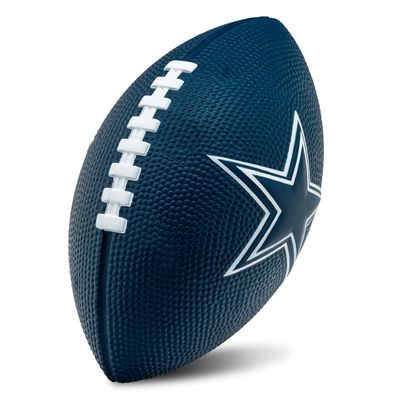 Franklin Sports NFL Dallas Cowboys Football - Kids Foam Football - Soft Junior Size 8.5" Ball with 3D Logos - Perfect for Gameday + Tailgates