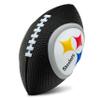 Franklin Sports NFL Pittsburgh Steelers Football - Kids Foam Football - Soft Junior Size 8.5" Ball with 3D Logos - Perfect for Gameday + Tailgates view 1