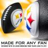 Franklin Sports NFL Pittsburgh Steelers Football - Kids Foam Football - Soft Junior Size 8.5" Ball with 3D Logos - Perfect for Gameday + Tailgates view 2