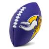 Franklin Sports NFL Minnesota Vikings Football - Kids Foam Football - Soft Junior Size 8.5" Ball with 3D Logos - Perfect for Gameday + Tailgates view 1
