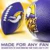 Franklin Sports NFL Minnesota Vikings Football - Kids Foam Football - Soft Junior Size 8.5" Ball with 3D Logos - Perfect for Gameday + Tailgates view 2