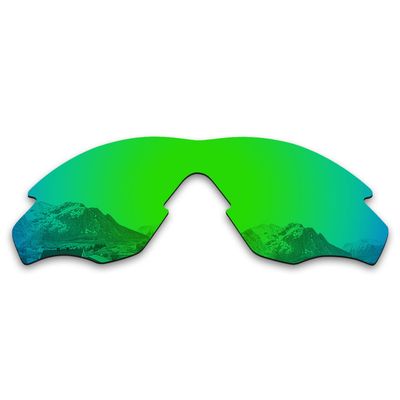 Puzzley Mirror Polarized Replacement Lenses for Oakley M2 Frame OO9212 Sunglasses - Green Mirror Polarized