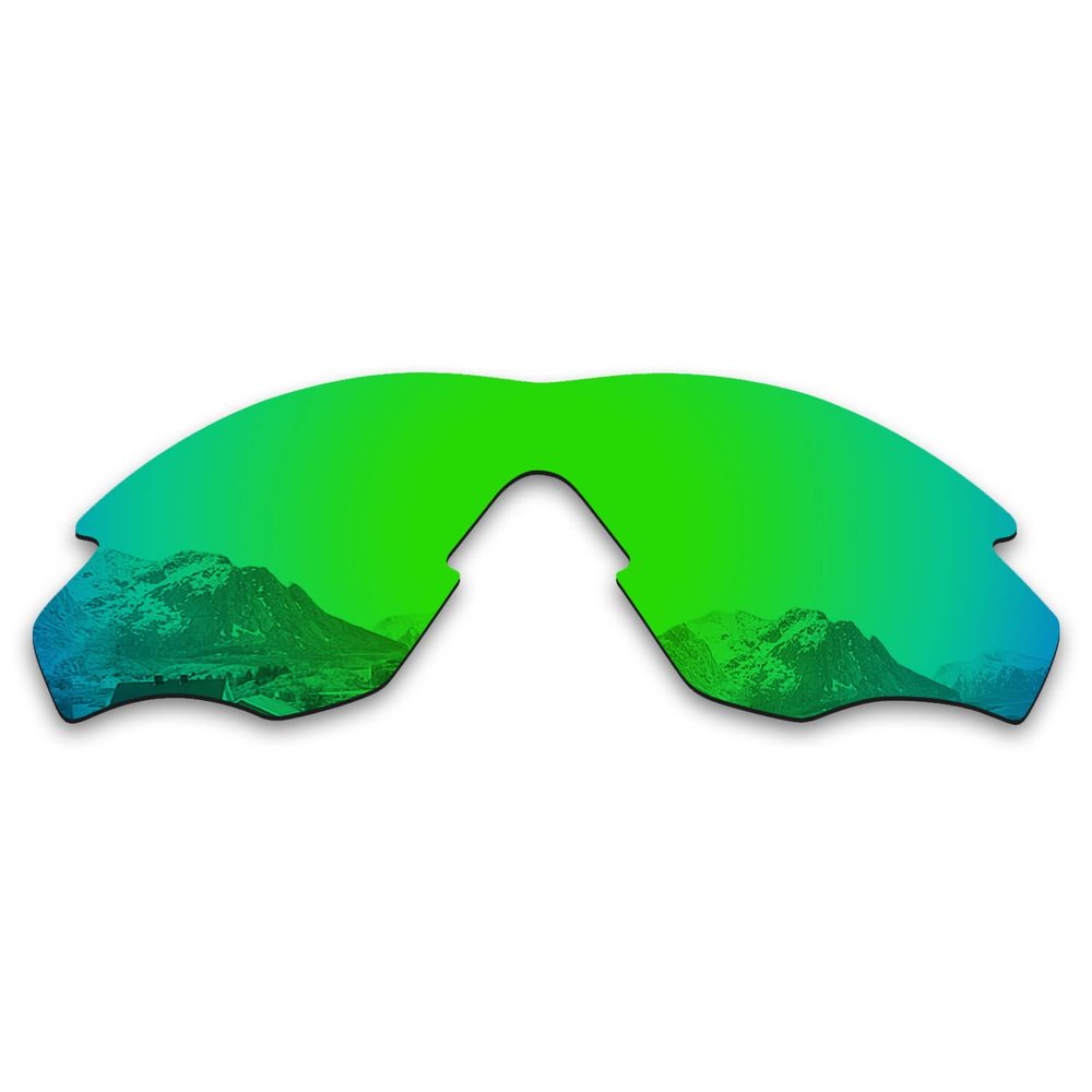 Puzzley Mirror Polarized Replacement Lenses for Oakley M2 Frame OO9212 Sunglasses - Green Mirror Polarized