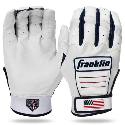 Franklin Sports CFX FP Softball Batting Gloves Pair, Women's Small, USA - Fastpitch