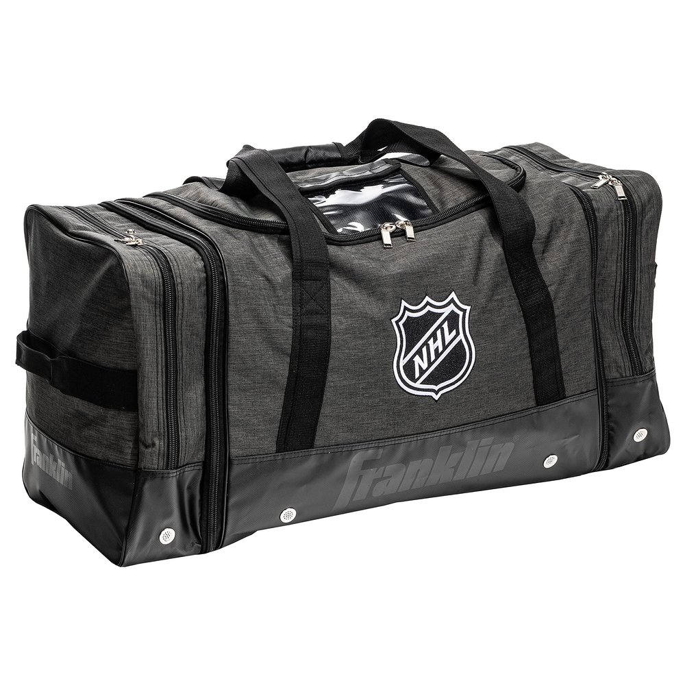 Franklin Sports NHL Ice Hockey Carry Bag - Premium Equipment Bag for Hockey Gear - Large Expandable Duffle - Heavy Duty - NHL Licensed