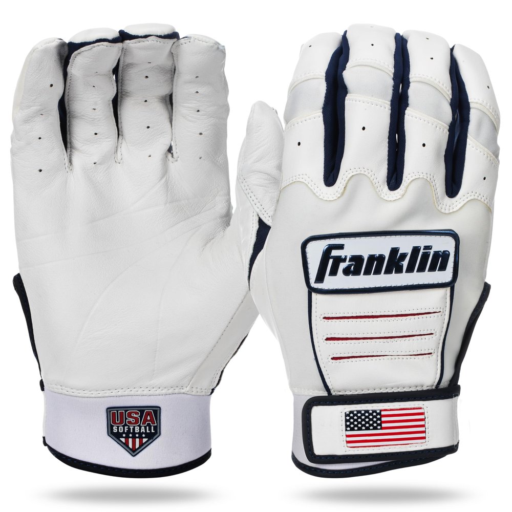 Franklin Sports CFX FP Softball Batting Gloves Pair, Women's Medium, USA - Fastpitch