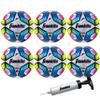 Franklin Sports Futsal Ball - Official Size 4-6 Pack with Pump, Soft Cover, High Visibility, Low Bounce, Perfect for Building Soccer Skills view 1