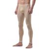 Men's Moisture Wicking Baselayer Cool Dry Sports Leggings Workout Tights Beige M view 2