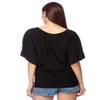 Anna-Kaci Womens Loose Fit Sequin Dolman Sleeve Evening Blouse Top, Blue, XX-Large view 2