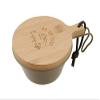 CAPTAIN STAG Monte UP-2649 Shera Cup Lid for 11.8 fl oz (320 ml) Bamboo 150 x 120 x Thickness 0.5 inches (12 mm) view 2