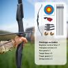 Tongtu Recurve Bow Right and Left Handed,Takedown Bow and Arrows for Adult & Youth Beginner 30lb 40lb Traditional Archery Bows Set with 6pcs Arrows view 2
