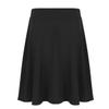 JEATHA Big Girls Solid Color Knee Length A-Line Dress Kids School Uniform Elastic Waist Pleated Skater Skirt Black 10 view 2