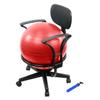 CanDo unisex adult With Arms Yoga Ball Chair, Red, Size US view 1