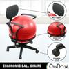 CanDo unisex adult With Arms Yoga Ball Chair, Red, Size US view 4