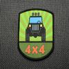 4x4 Woven Morale Patch Overland Trail 4WD Outdoors Hook & Loop Backing c view 1