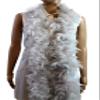 Flydreamfeathers 40 Gram 72" Long, Turkey Chandelle Feather Boa, Dancing Wedding Crafting Party Dress Up, Halloween Costume Decoration (grey) view 1