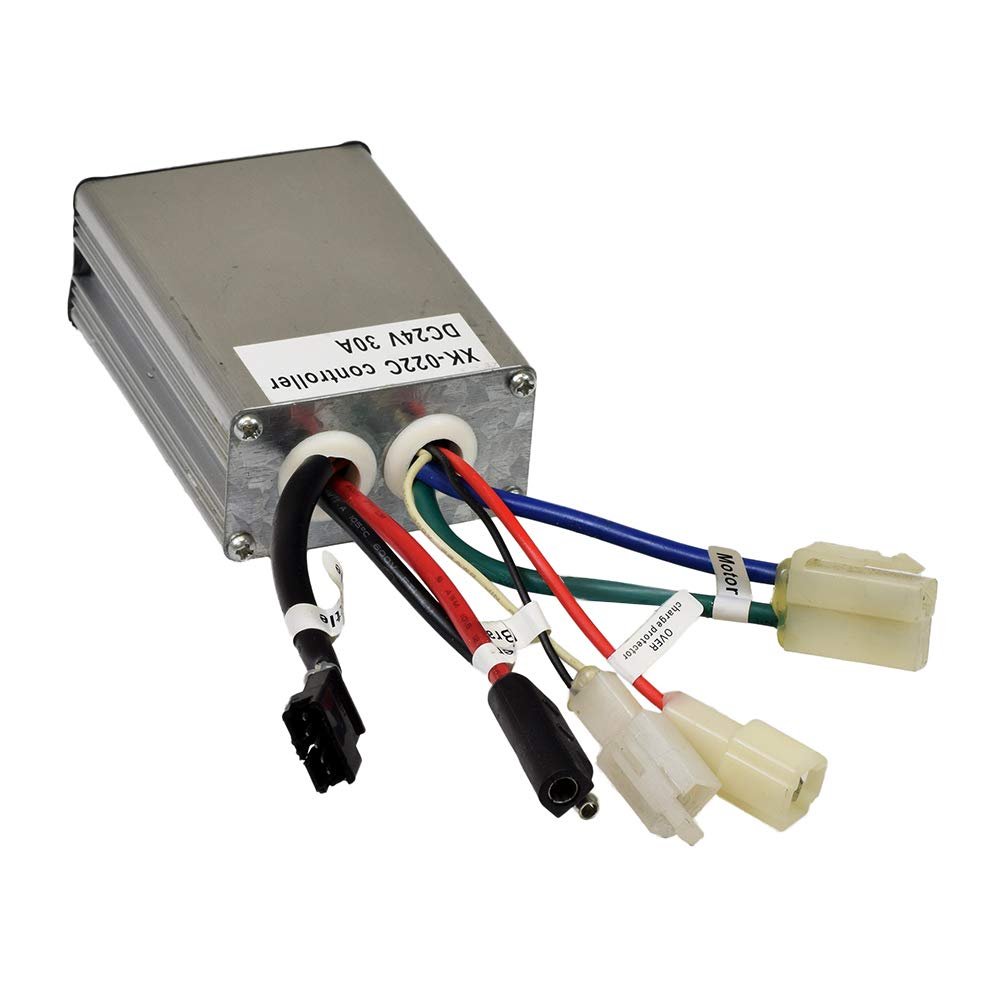 AlveyTech 24 Volt 30A 5-Pin Controller for Currie Series 500, 650, 750, 900 eZip IZIP GT Mongoose Schwinn Electric Scooters - Replacement Scooter Control Module Model XK-022C