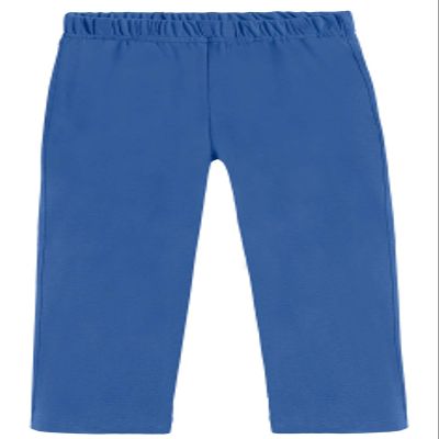 City Threads 100% Cotton Athletic Pants for Boys Sports Camps School Running Basketball Perfect for Sensitive Skin or SPD Clothing, Smurf, 18/24M