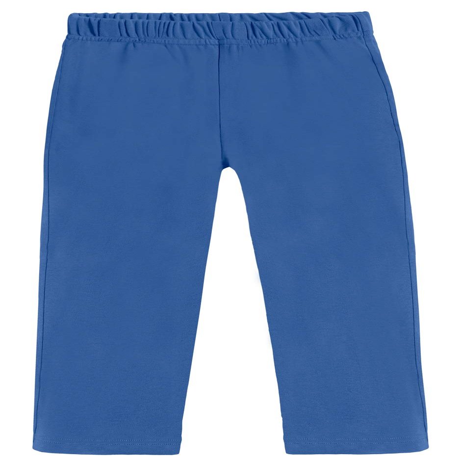 City Threads 100% Cotton Athletic Pants for Boys Sports Camps School Running Basketball Perfect for Sensitive Skin or SPD Clothing, Smurf, 18/24M