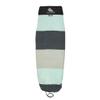 Tidal Wake TAG-IT 58" Snub Nose Surf & Wake Board Sock - Soft Wakesurf/Wakeboard Bag with Built-in Name Tab, Customizable Wake Surfboard/Wakeboard Cover Protects Your Board -Sea Foam Green & Gray view 1