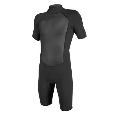 O'Neill Men's O'Riginal 2mm Back Zip Short Sleeve Spring Wetsuit, Black/Black, X-Large Short