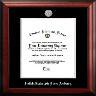 NCAA Air Force Falcons Unisex Silver Embossed Diploma Frame United States Air Force Academy 10W x 14H Silver Embossed Diploma Frame, Brown, One Size