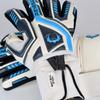 Renegade GK Talon Cryo Goalie Gloves with Pro-Tek Fingersaves | 3.5+3mm Hyper Grip & 4mm Duratek | White, Gray, Blue Soccer Goalkeeper Gloves (Size 6, Youth, Kids, Negative Cut, Level 2) view 4