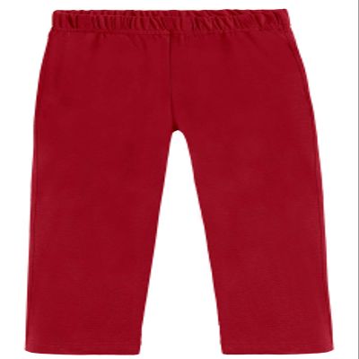City Threads 100% Cotton Athletic Pants for Boys Sports Camps School Running Basketball Perfect for Sensitive Skin or SPD Clothing, Red, 2T