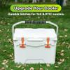 Beast Cooler ACCESORIES 2-Pack Ice Chest Replacement Lid Latches Compatible with Yeti and RTIC Hard Coolers - Strong, Ergonomic Cooler Latch Replacement - Burnt Orange - 4.6 x 2.5 x 1 Inches view 2