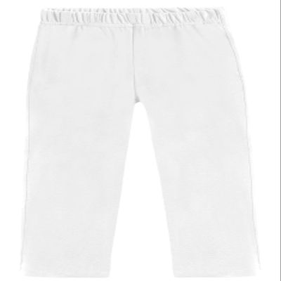City Threads 100% Cotton Athletic Pants for Boys Sports Camps School Running Basketball Perfect for Sensitive Skin or SPD Clothing, White, 5