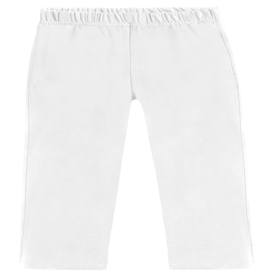 City Threads 100% Cotton Athletic Pants for Boys Sports Camps School Running Basketball Perfect for Sensitive Skin or SPD Clothing, White, 5
