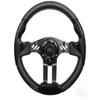 3G Golf Cart Steering Wheel- Black Grip/Black Spokes 13" Diameter view 1
