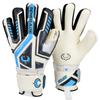 Renegade GK Talon Cryo Goalie Gloves with Pro-Tek Finger Savers | 3.5+3mm Hyper Grip & 4mm Duratek | White, Gray, Blue Soccer Goalkeeper Gloves (Size 8, Youth-Adult, Negative Cut, Level 2) view 1