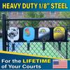 Boomer HD Pickleball Paddle Rack  Holds 4 or 8 Paddles  Track Players Next-Up on The Court  Heavy-Duty 1/8 Steel with Weather-Proof Powder Coating view 2
