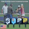 Boomer HD Pickleball Paddle Rack  Holds 4 or 8 Paddles  Track Players Next-Up on The Court  Heavy-Duty 1/8 Steel with Weather-Proof Powder Coating view 4