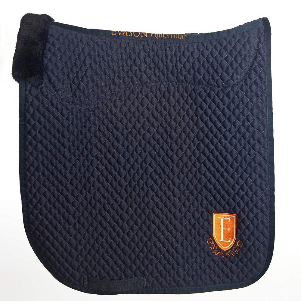 Evason Half Lined Navy Dressage Pad