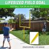 GoSports 8 ft PRO Kick Challenge Field Goal Post Set with 2 Footballs and Kicking Tee - Life Sized Backyard Field Goal for Kids & Adults view 2