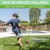 GoSports 8 ft PRO Kick Challenge Field Goal Post Set with 2 Footballs and Kicking Tee - Life Sized Backyard Field Goal for Kids & Adults view 3
