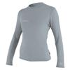 O'Neill Womens Hybrid Long Sleeve Sun Shirt, UPF 50+ Sun Protection, Rash Prevention for Surfing and All Water Activities, Cool Grey, XL view 4