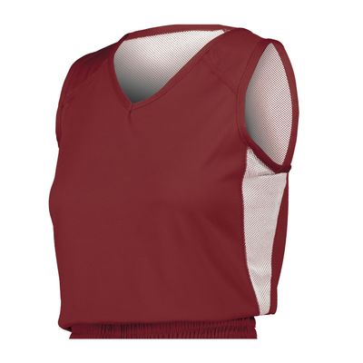 Russell Athletic Ladies Undivided Single Ply Reversible Jersey Cardinal/White XL