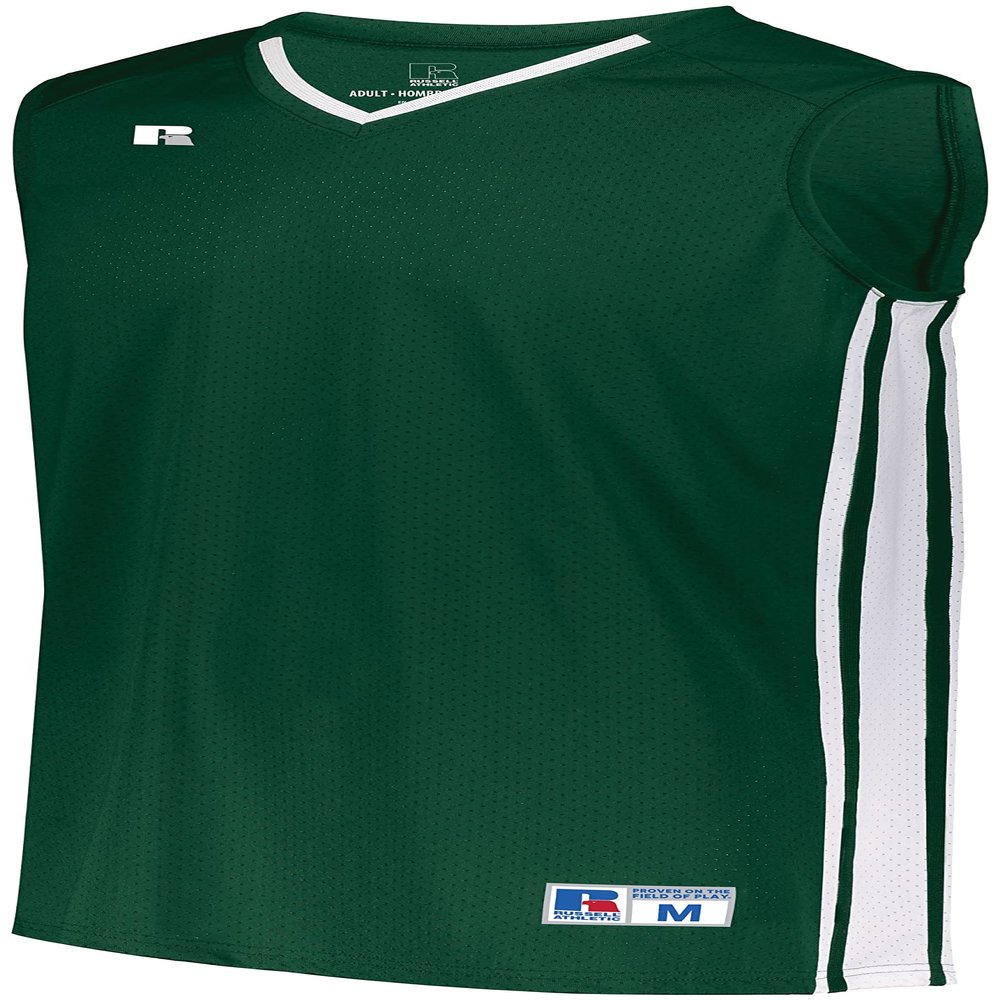 Russell Athletic Youth Legacy Basketball Jersey Dark Green/White L